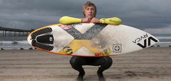 San Diego, CA. Ocean Beach. surfer portrait.