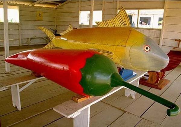 Not many people would have seen a fish or chile coffin before...