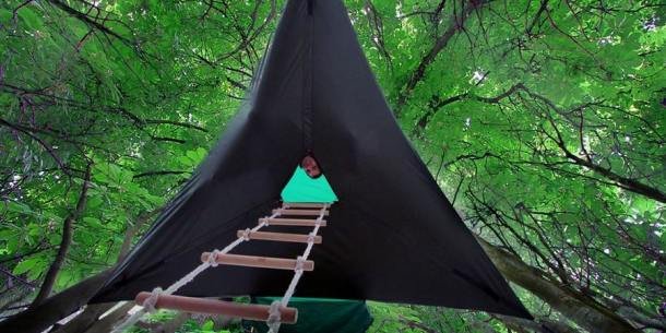 These amazing hammock tree tents are the coolest portable tree forts!