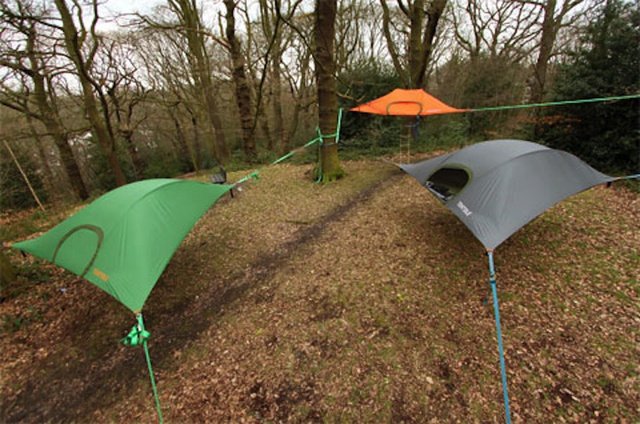 The ground is for suckers. These awesome tents are portable tree forts!